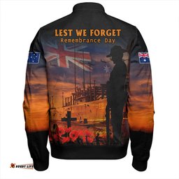 Amazing Aussie Australia Sunset Of Sacrifice And Remembrance Day Honor Bomber Jacket