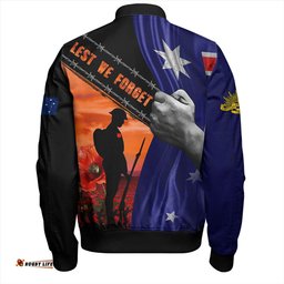 Amazing Aussie Australia Remembrance Day Australian Fallen Heroes Bomber Jacket