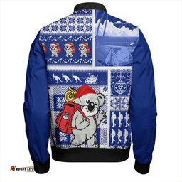 Amazing Aussie Australia Koala Wonderland Christmas Blue Bomber Jacket