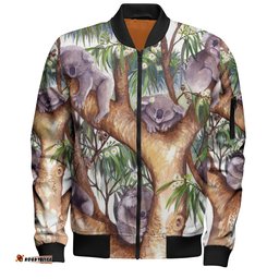 Amazing Aussie Australia Koala Sleep Little One Bomber Jacket