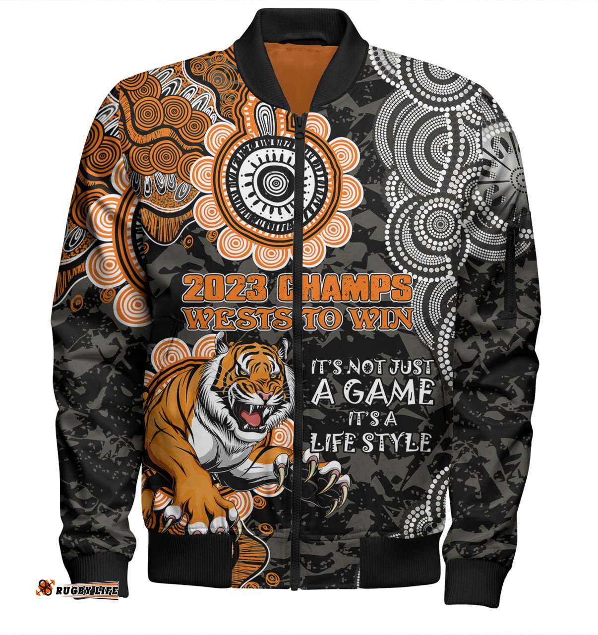 Amazing Aussie Australia Tigers Custom Show Your Stripes Bomber Jacket