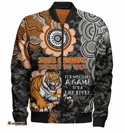 Amazing Aussie Australia Tigers Custom Show Your Stripes Bomber Jacket