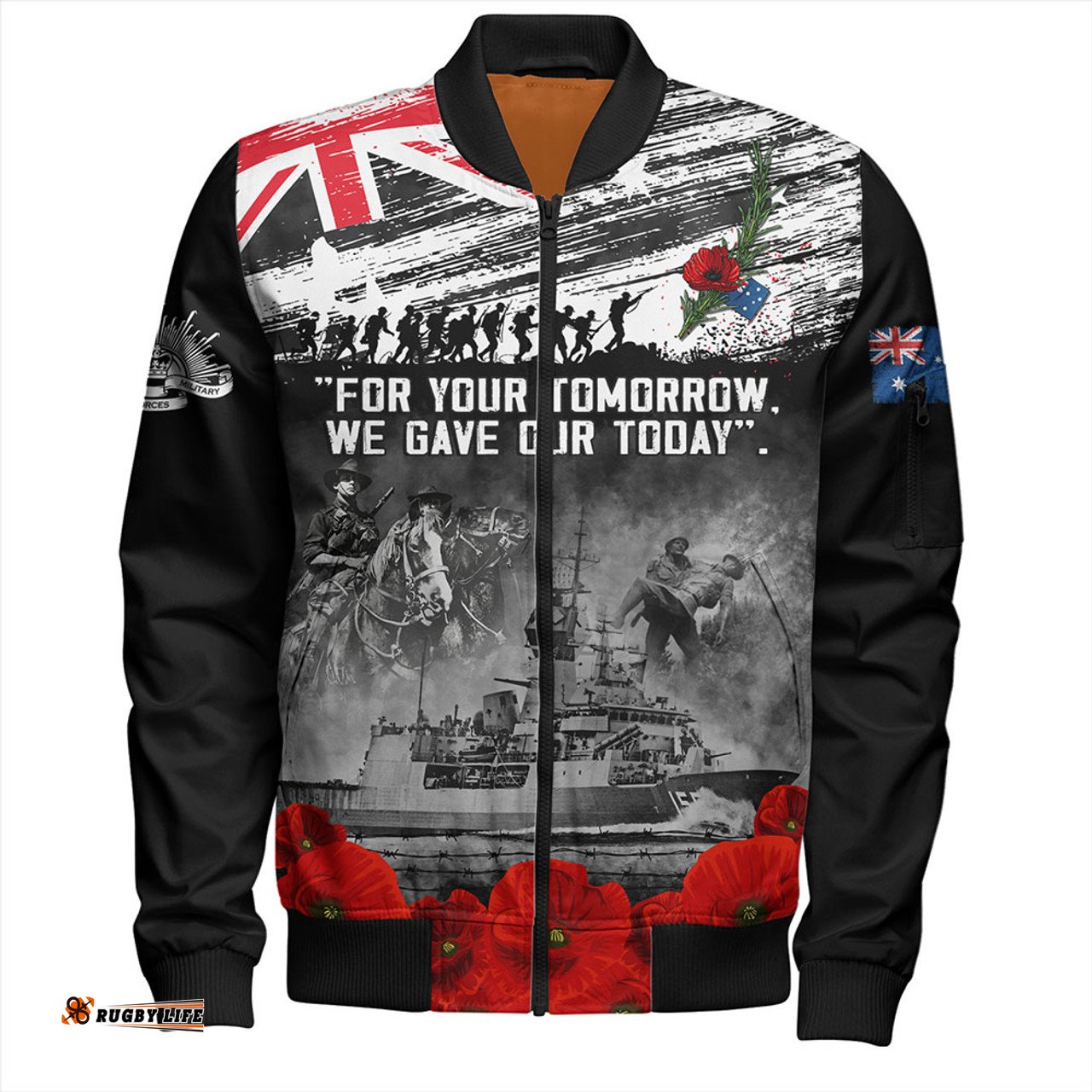 Amazing Aussie Australia We Gave Our Today Anzac Day Memorial Bomber Jacket