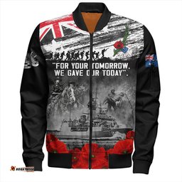 Amazing Aussie Australia We Gave Our Today Anzac Day Memorial Bomber Jacket
