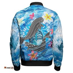 Amazing Aussie Australia Torres Strait Sea, Dhari And Dugongs Bomber Jacket