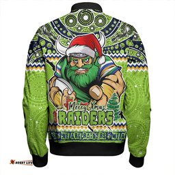 Amazing Aussie Canberra Raiders Aboriginal Xmas Special Ugly Christmas Style Bomber Jacket