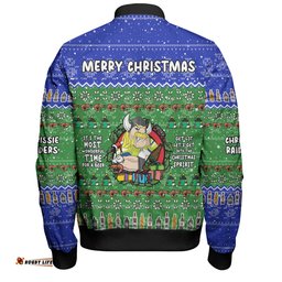 Amazing Aussie Canberra Raiders Christmas Custom Chrissie Spirit Bomber Jacket