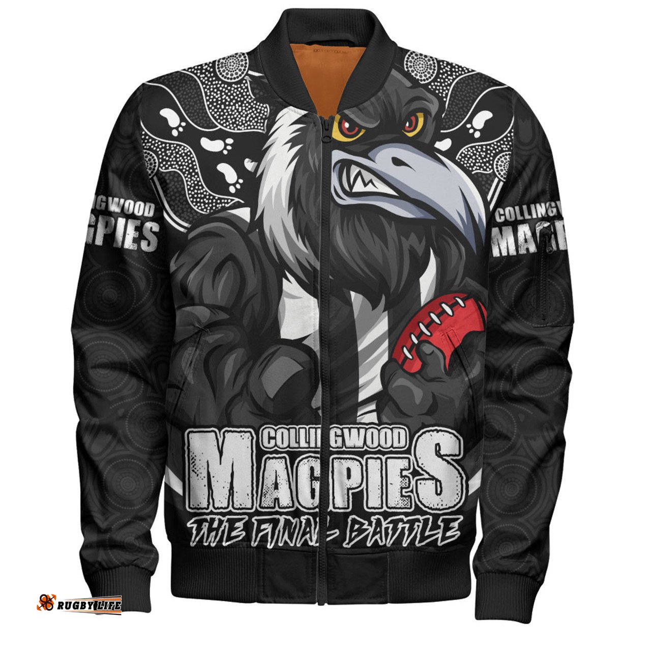 Amazing Aussie Collingwood Final Clash Battle Edition Bomber Jacket