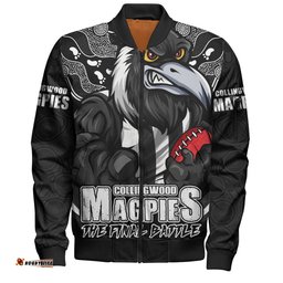 Amazing Aussie Collingwood Final Clash Battle Edition Bomber Jacket