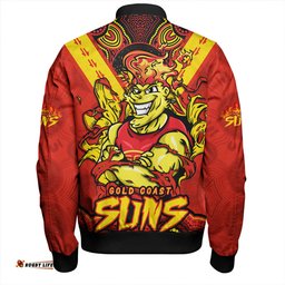 Amazing Aussie Gold Coast SUNS Ripped Legacy Of The Game Bomber Jacket