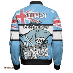 Amazing Aussie Cronulla Sutherland Sharks Happy Australia Day We Are One And Free Bomber Jacket