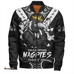Amazing Aussie Collingwood Ripped Legacy of the Game Bomber Jacket
