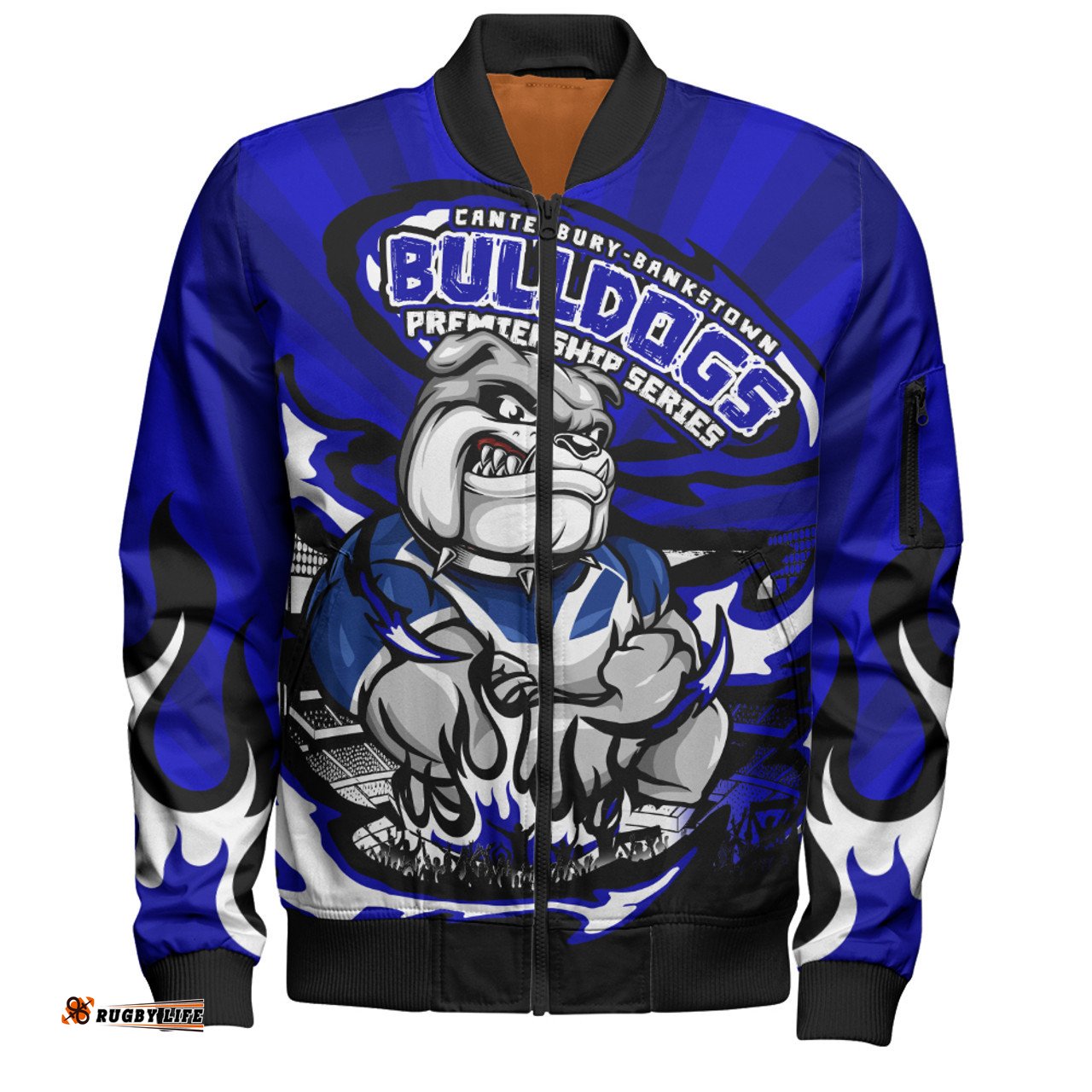Amazing Aussie Canterbury Bankstown Bulldogs Premiership Series Sports Gear Bomber Jacket