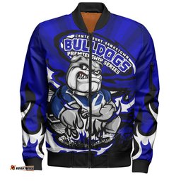 Amazing Aussie Canterbury Bankstown Bulldogs Premiership Series Sports Gear Bomber Jacket