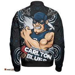 Amazing Aussie Carlton Spirit Warriors Of The Game Bomber Jacket