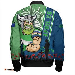 Amazing Aussie Canberra Raiders Anzac Day Lest We Forget Strong Fighting Spirit Bomber Jacket