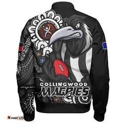 Amazing Aussie Collingwood Power Through Generations NAIDOC Edition Bomber Jacket