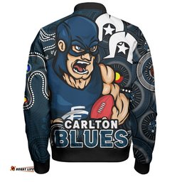 Amazing Aussie Carlton NAIDOC Spirit Of Country Bomber Jacket