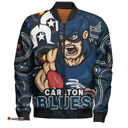 Amazing Aussie Carlton NAIDOC Spirit Of Country Bomber Jacket