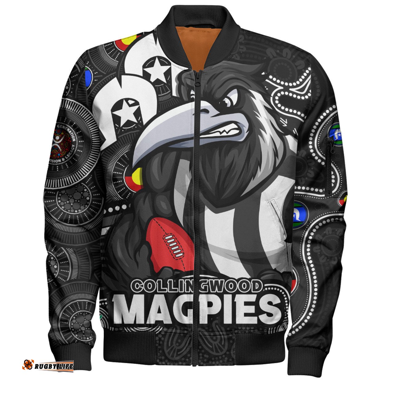 Amazing Aussie Collingwood NAIDOC Spirit Of Country Bomber Jacket