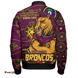 Amazing Aussie Brisbane Broncos Spirit Of NAIDOC Series Bomber Jacket