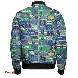 Amazing Aussie Canberra Raiders Team Of Us Die Hard Fan Supporters Comic Style Bomber Jacket