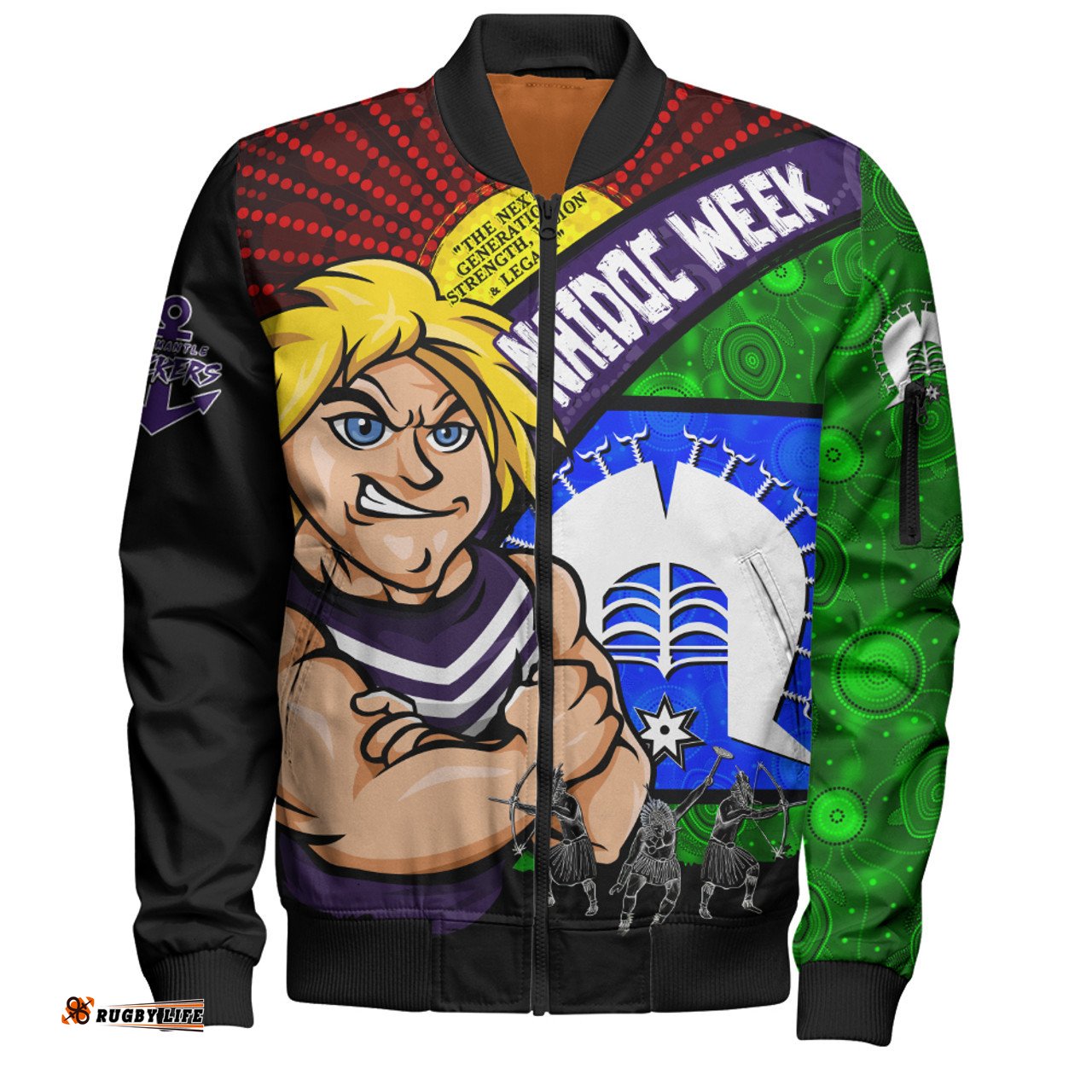 Amazing Aussie Fremantle NAIDOC Week Pride Edition Bomber Jacket