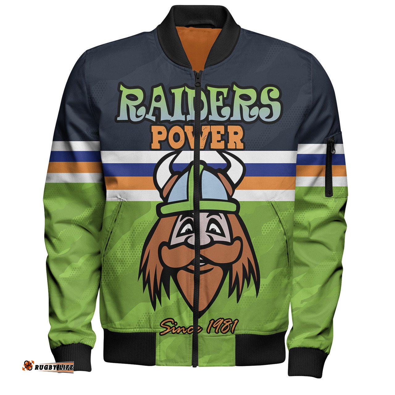 Amazing Aussie Canberra Raiders Custom Canberra Raiders Supporter Bomber Jacket
