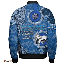 Amazing Aussie Canterbury Bankstown Bulldogs Custom I'm Witth the Doggies this year Bomber Jacket