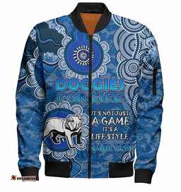 Amazing Aussie Canterbury Bankstown Bulldogs Custom I'm Witth the Doggies this year Bomber Jacket