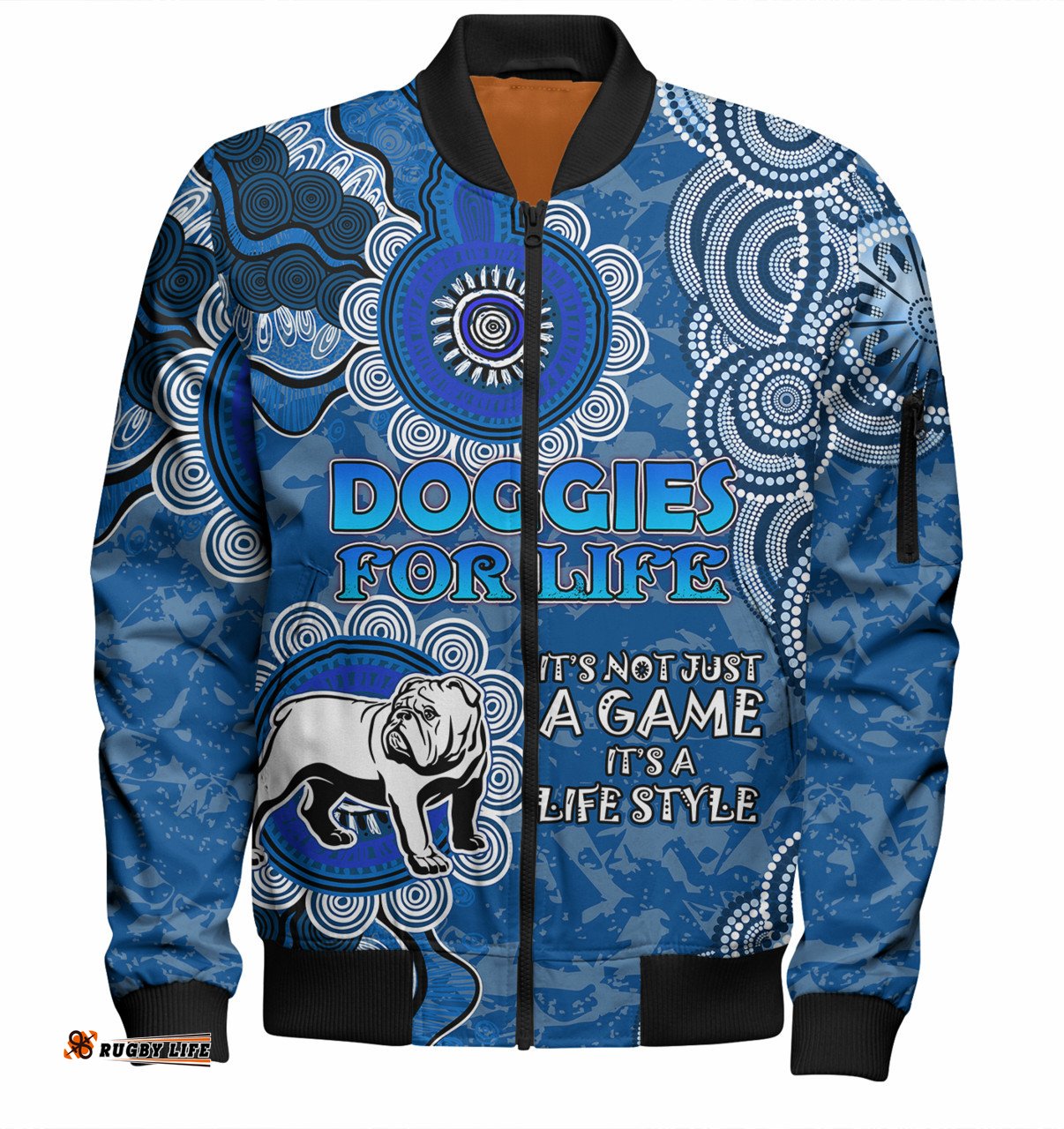 Amazing Aussie Canterbury Bankstown Bulldogs Custom I'm Witth the Doggies this year Bomber Jacket