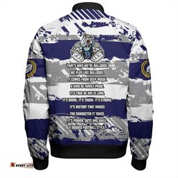 Amazing Aussie Canterbury Bankstown Bulldogs Theme Song Inspired Bomber Jacket