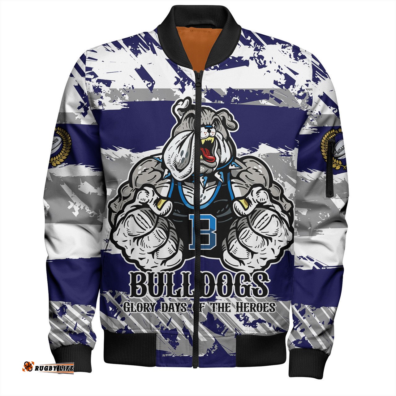 Amazing Aussie Canterbury Bankstown Bulldogs Theme Song Inspired Bomber Jacket