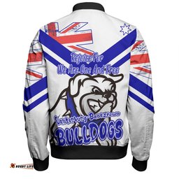 Amazing Aussie Canterbury Bankstown Bulldogs Happy Australia Day We Are One And Free V2 Bomber Jacket