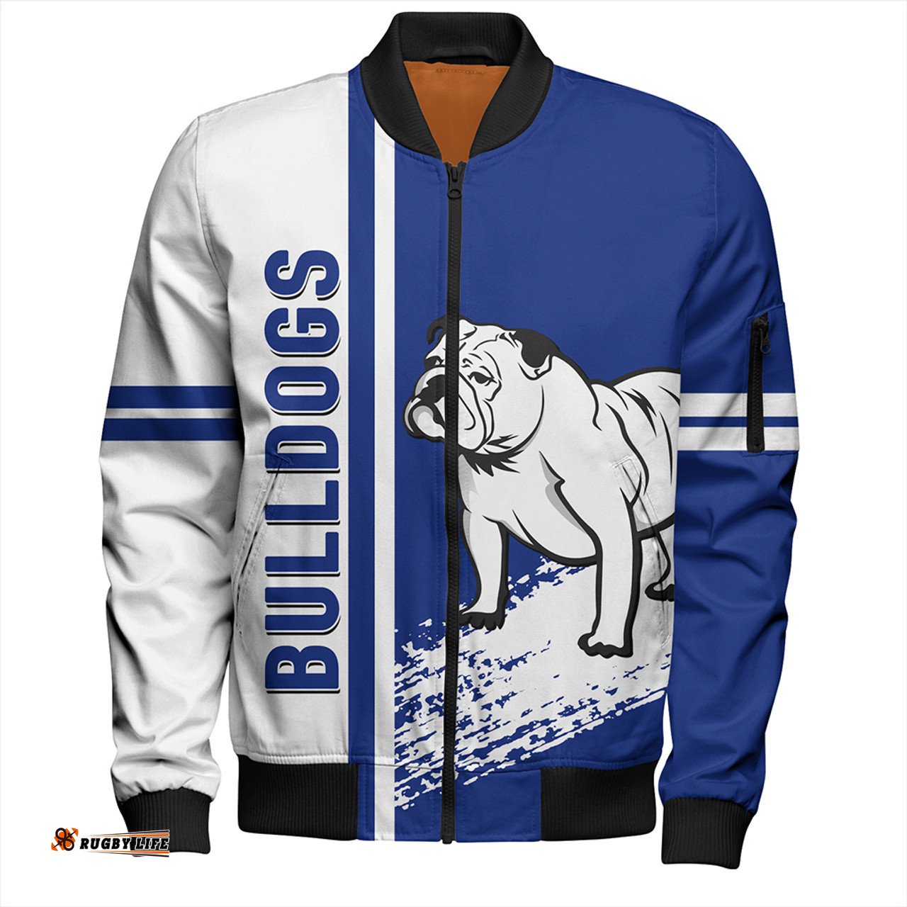 Amazing Aussie Canterbury Bankstown Bulldogs Bulldogs Mascot Quater Style Bomber Jacket