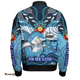 Amazing Aussie Cronulla Sutherland Sharks Naidoc Week Custom For Our Elders Home Jersey Bomber Jacket
