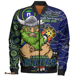 Amazing Aussie Canberra Raiders Spirit Of NAIDOC Series Bomber Jacket