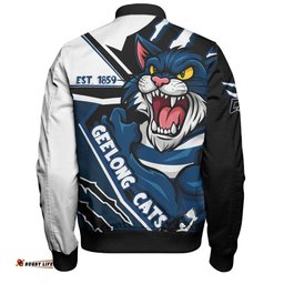 Amazing Aussie Geelong Cats Battlefield Glory Gear Bomber Jacket
