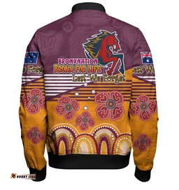 Amazing Aussie Brisbane Broncos Anzac Custom Anzac Day Bronxnation for Life Bomber Jacket