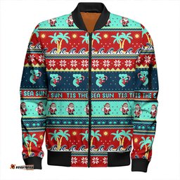 Amazing Aussie Australia Sunny Christmas By The Sea Bomber Jacket