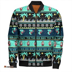 Amazing Aussie Australia Sunny Christmas By The Sea Bomber Jacket