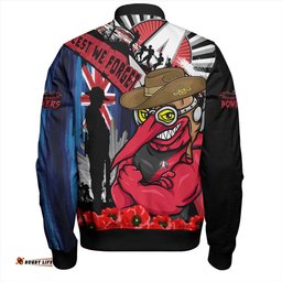Amazing Aussie Essendon Anzac Day Honor United In Spirit Bomber Jacket