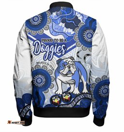 Amazing Aussie Canterbury Bankstown Bulldogs Custom Proud To Be A Doggies Home Jersey Bomber Jacket