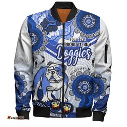 Amazing Aussie Canterbury Bankstown Bulldogs Custom Proud To Be A Doggies Home Jersey Bomber Jacket
