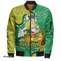 Amazing Aussie Canberra Raiders Custom Australian Big Things Bomber Jacket