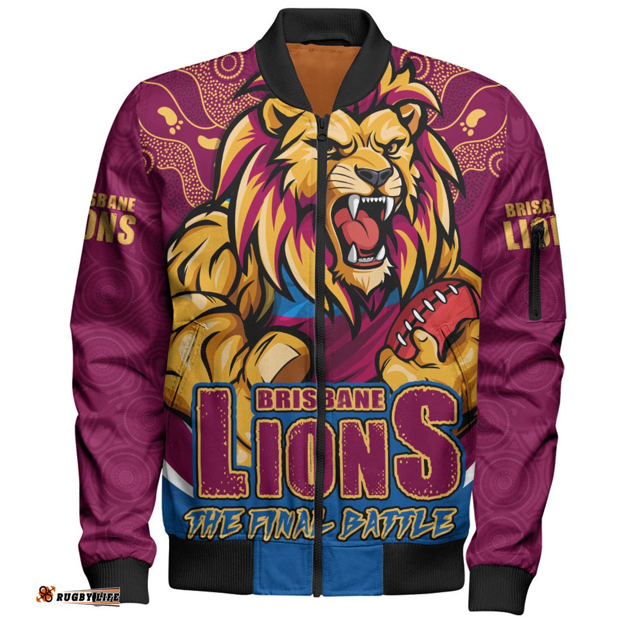 Amazing Aussie Brisbane Lions Final Clash Battle Edition Bomber Jacket
