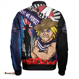 Amazing Aussie Fremantle Anzac Day Honor United In Spirit Bomber Jacket