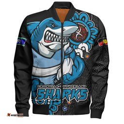 Amazing Aussie Cronulla Sutherland Sharks Power Through Generations NAIDOC Edition Bomber Jacket