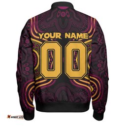 Amazing Aussie Brisbane Lions Spirit Warriors Of The Game Bomber Jacket