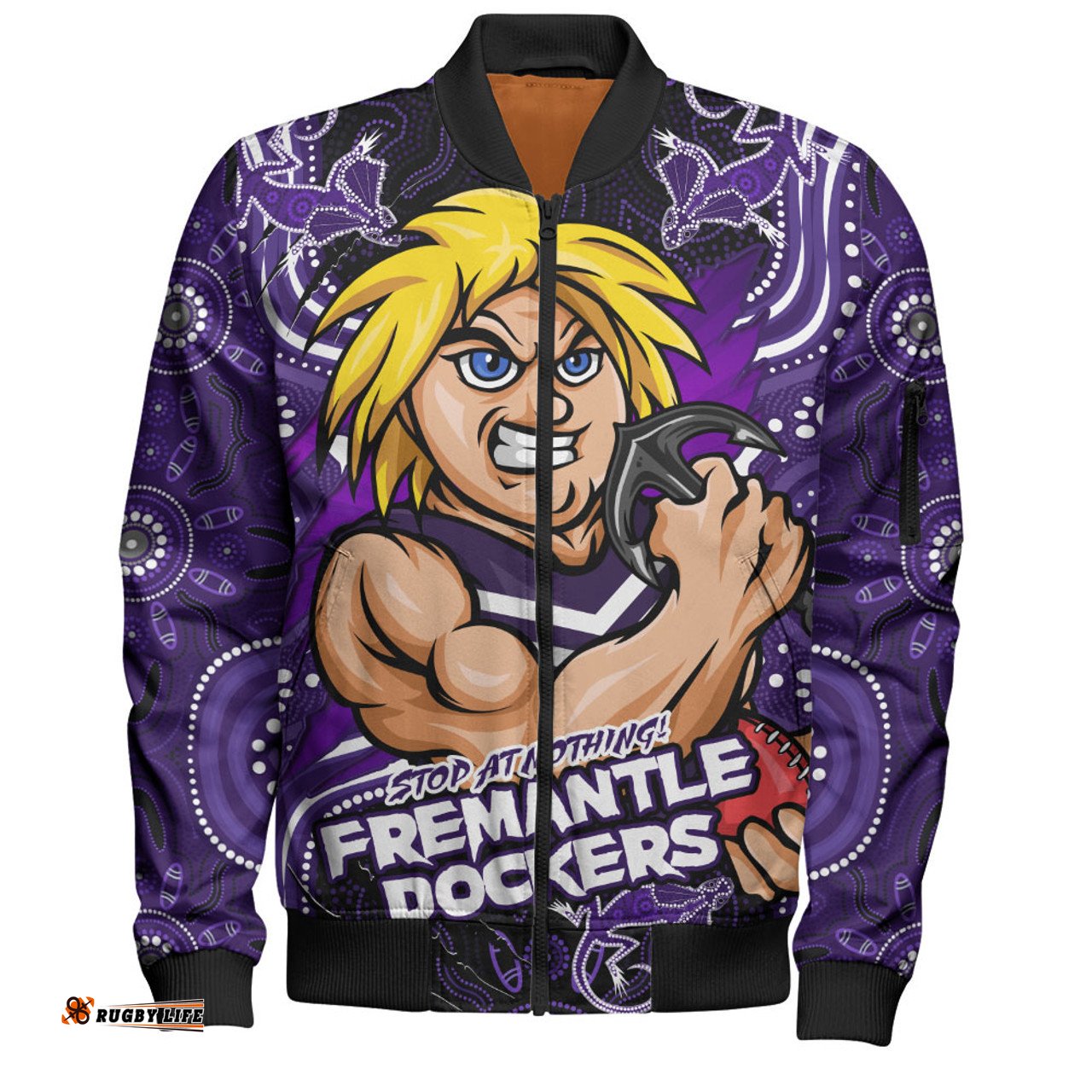 Amazing Aussie Fremantle Spirit Warriors Of The Game Bomber Jacket